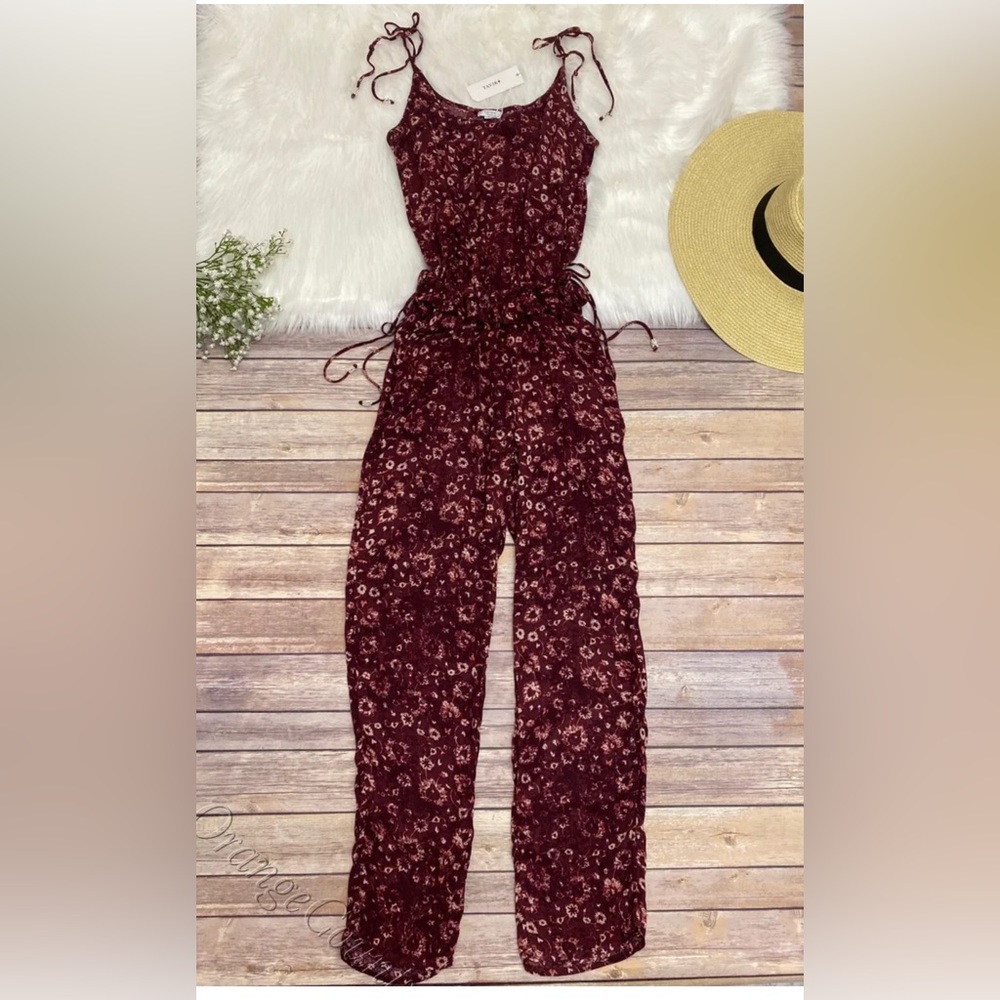 Women's Tavik Preston Jumpsuit Romper Medina Rosewood Red Floral XS, Small, Med.